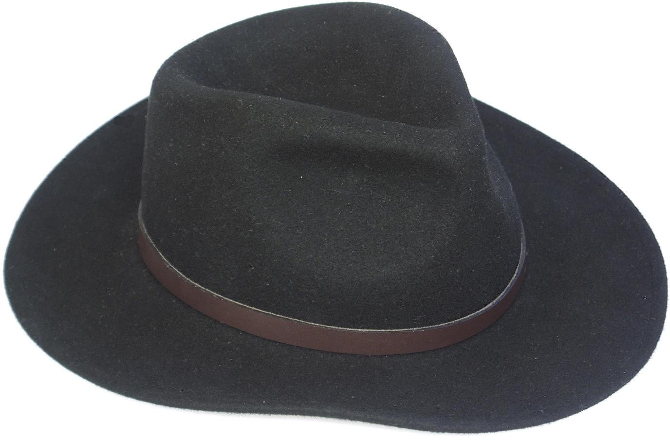 Hut Crushable Wolle - Black - L