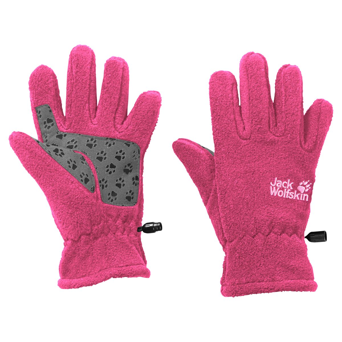 FLEECE GLOVE KIDS - dark berry heather - 128