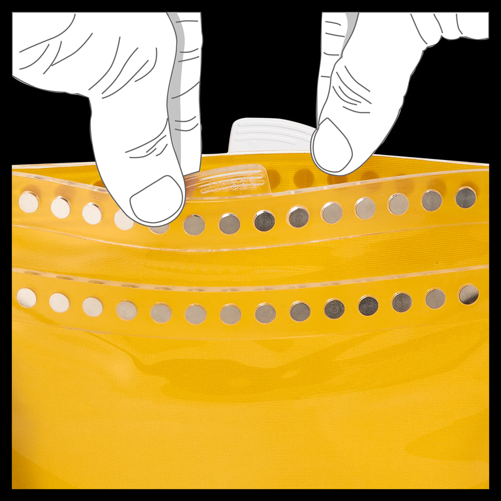 HERMETIC POUCH M - burly yellow XT - ONE SIZE