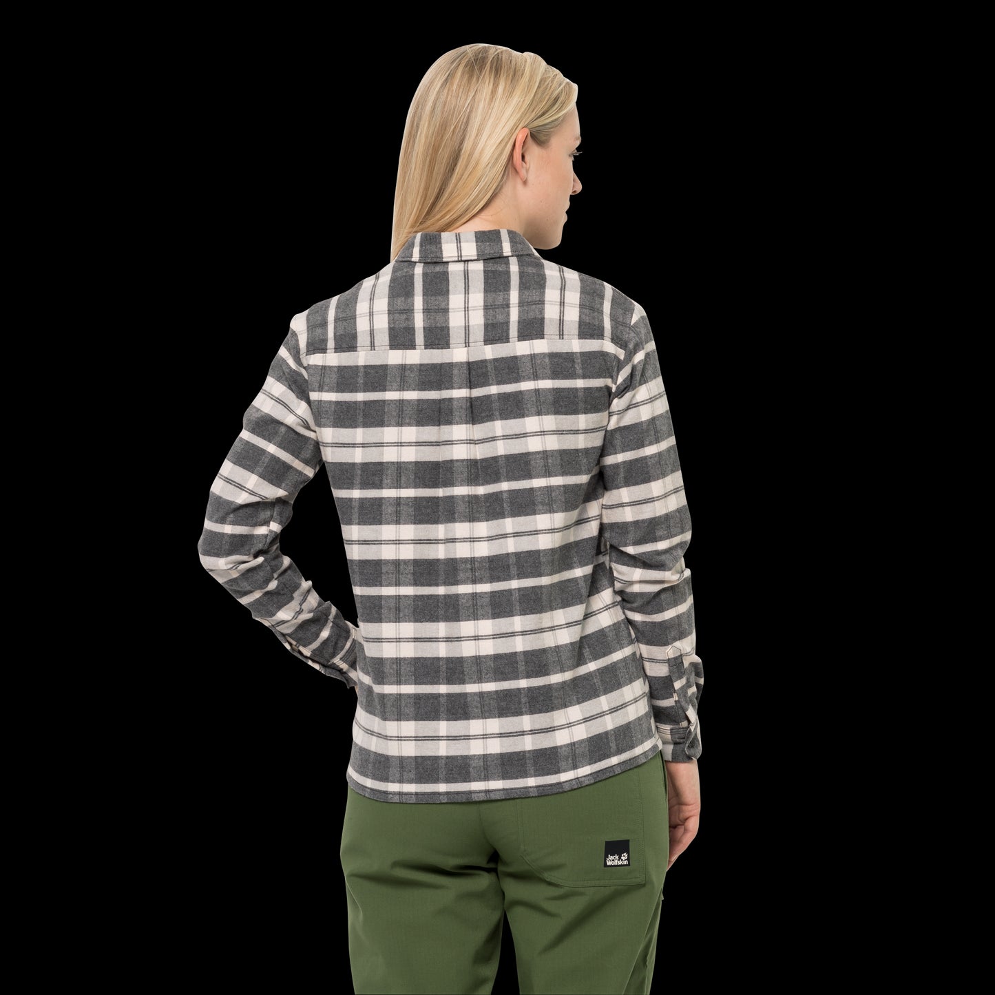 NATURE TIME SHIRT W - phantom checks - L