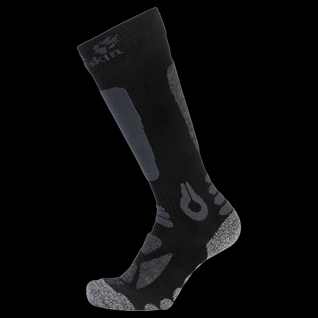 SKI MERINO SOCK HIGH CUT KIDS - Black - 34-36