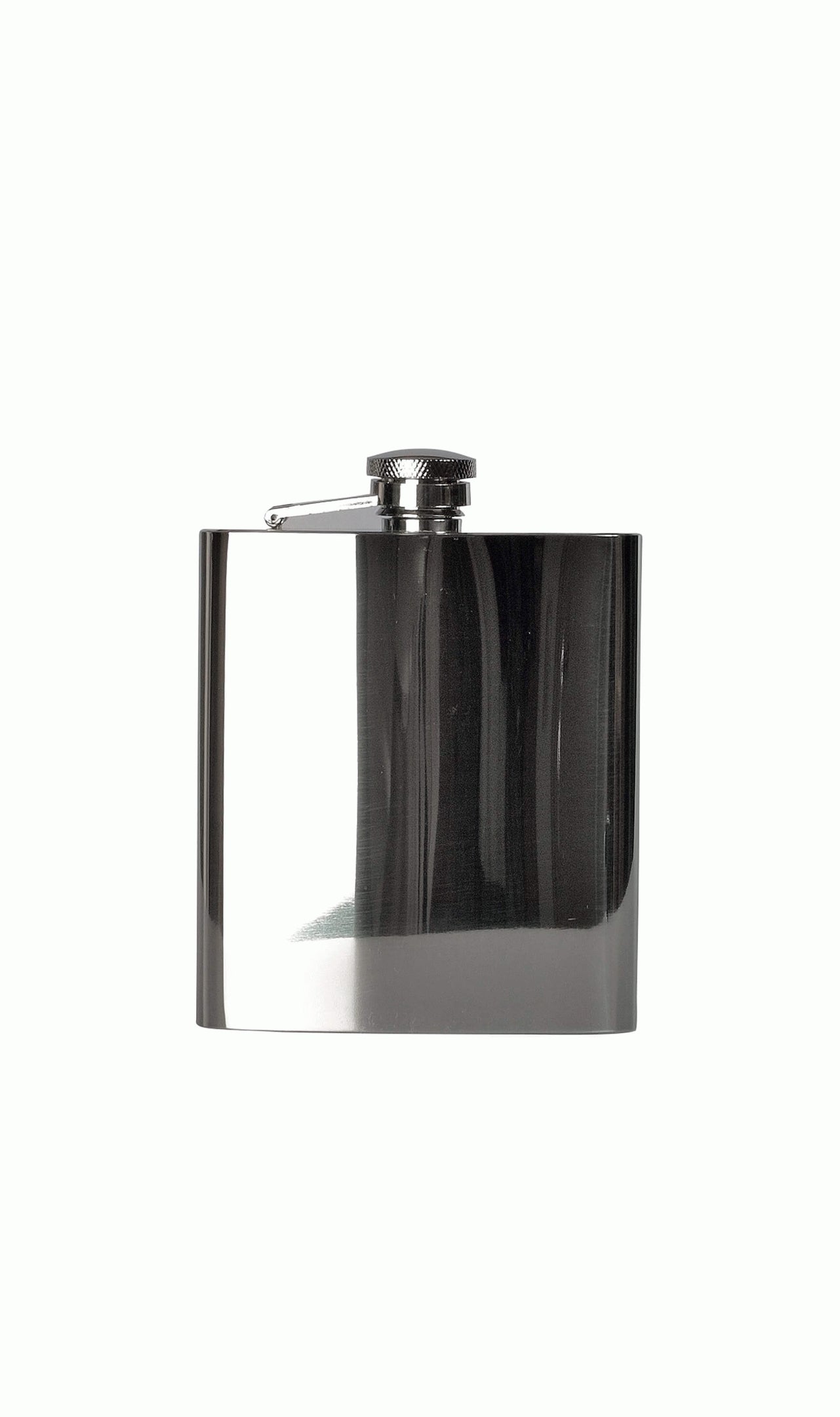 Edelstahl Flachmann eckig pol. 180ml - - - -