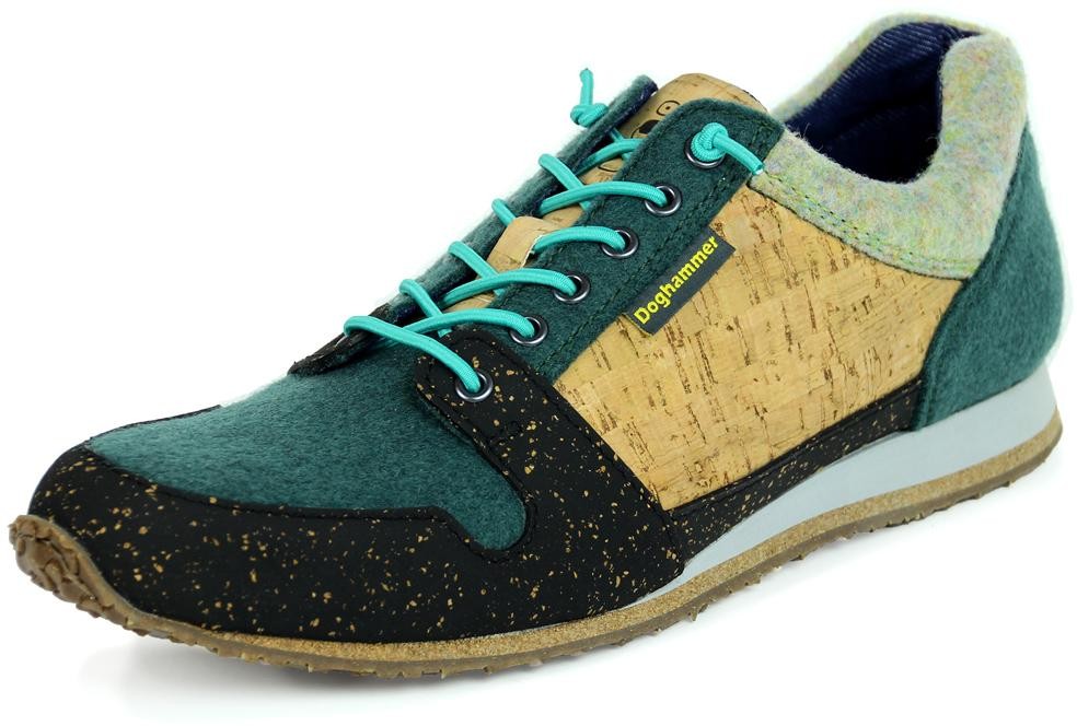 Vegan Cork Traveller Men - darkgreen/natural - 7,5 UK