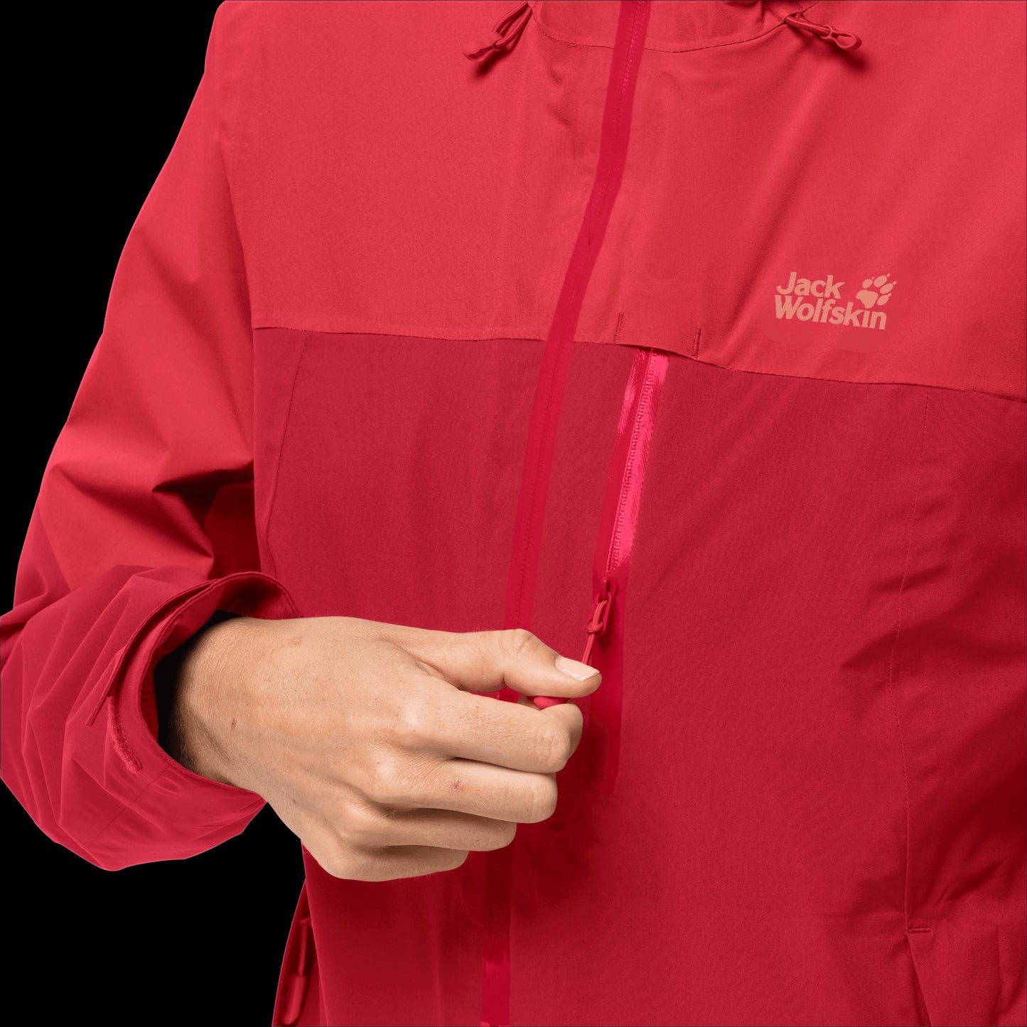 GO HIKE JACKET W - bright scarlet - S