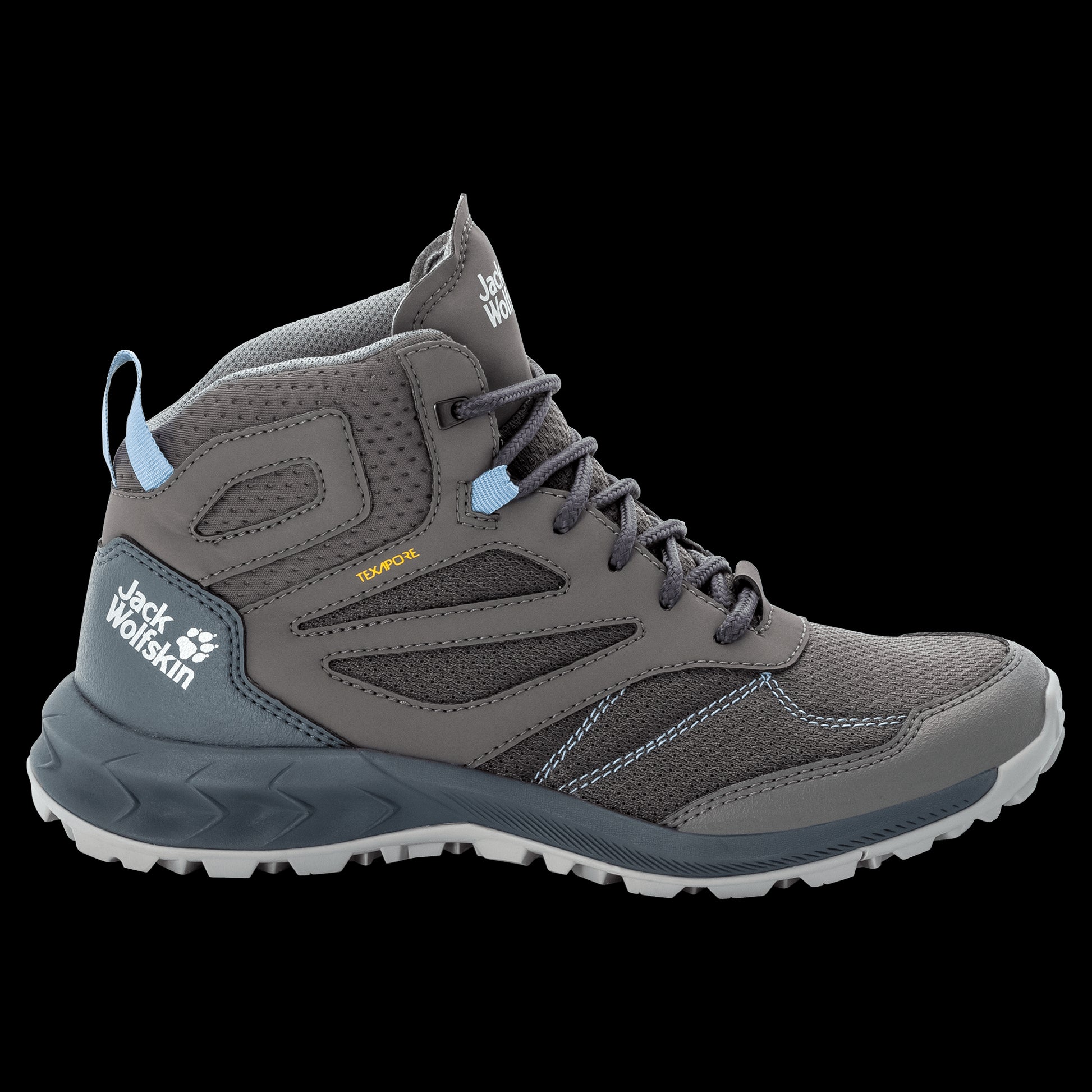 WOODLAND TEXAPORE MID W - grey / light blue - 6