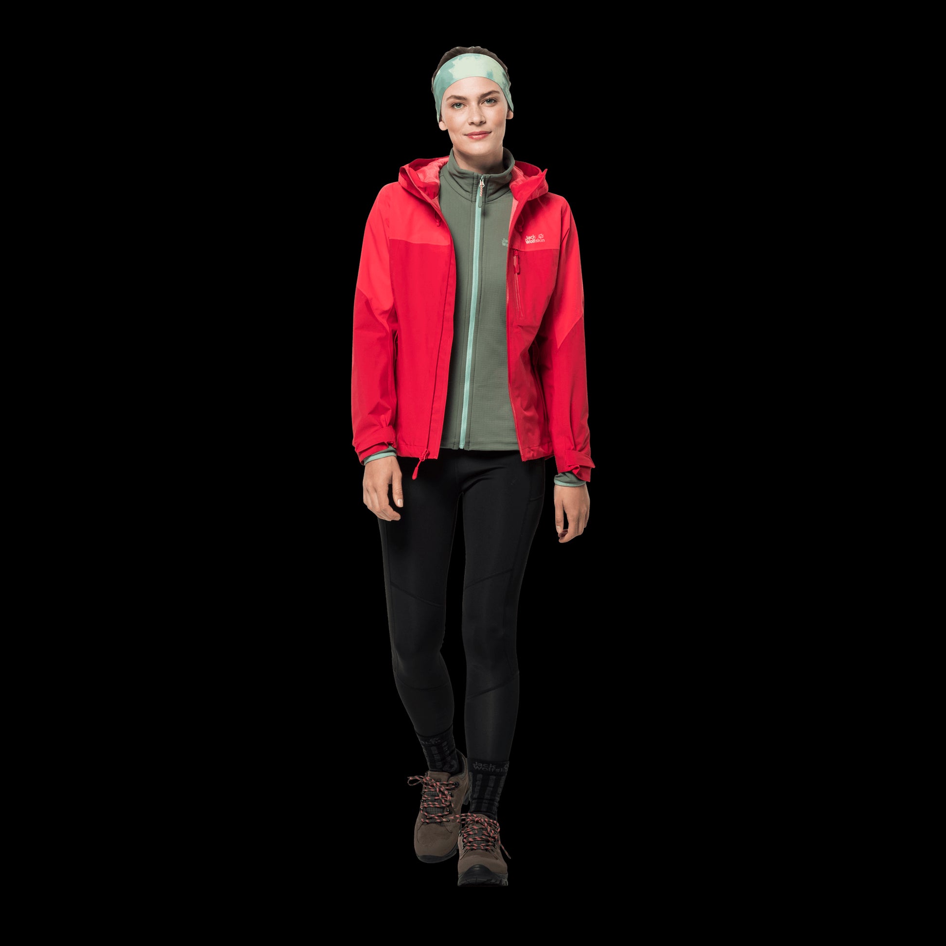 GO HIKE JACKET W - bright scarlet - S