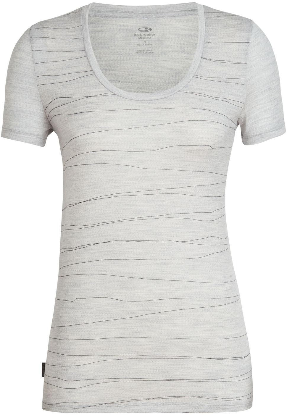 Tech Lite SS Scoop Ws Lines Landscape - blizzard hthr - M