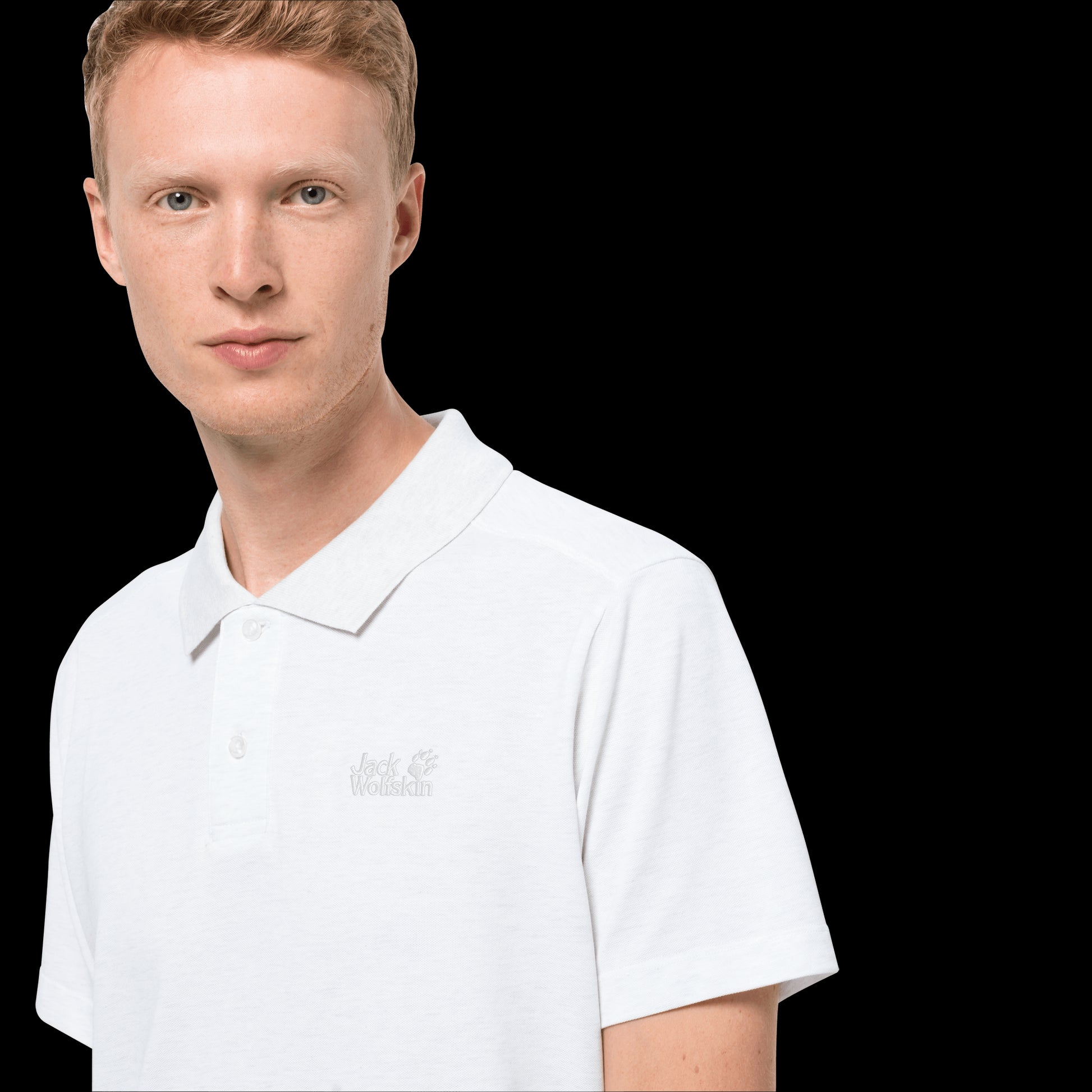 PIQUE POLO MEN - white rush - XXL