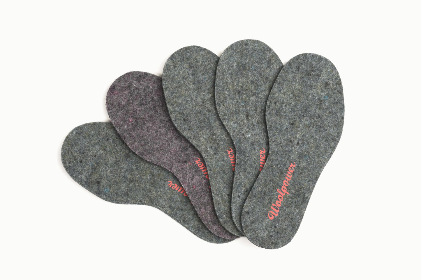 Kids Felt Insoles - recycle grey - 24-25