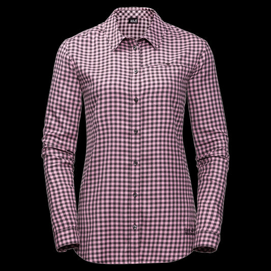 RIVER TOWN SHIRT W - dusty pink checks - XS