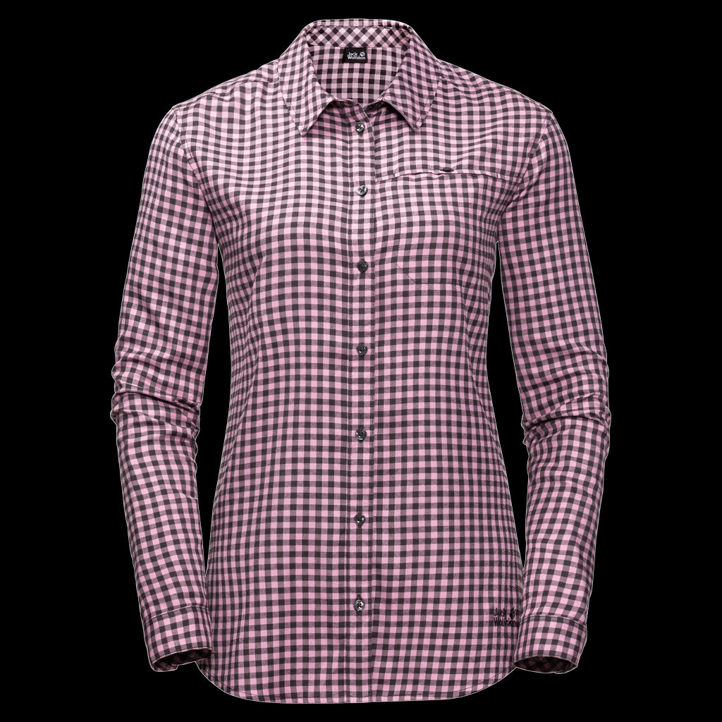 RIVER TOWN SHIRT W - dusty pink checks - XS