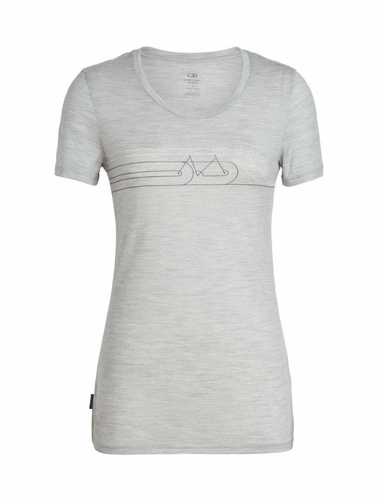 Tech Lite SS Low Crewe Ws Cadene Pulse - blizzard hthr - M