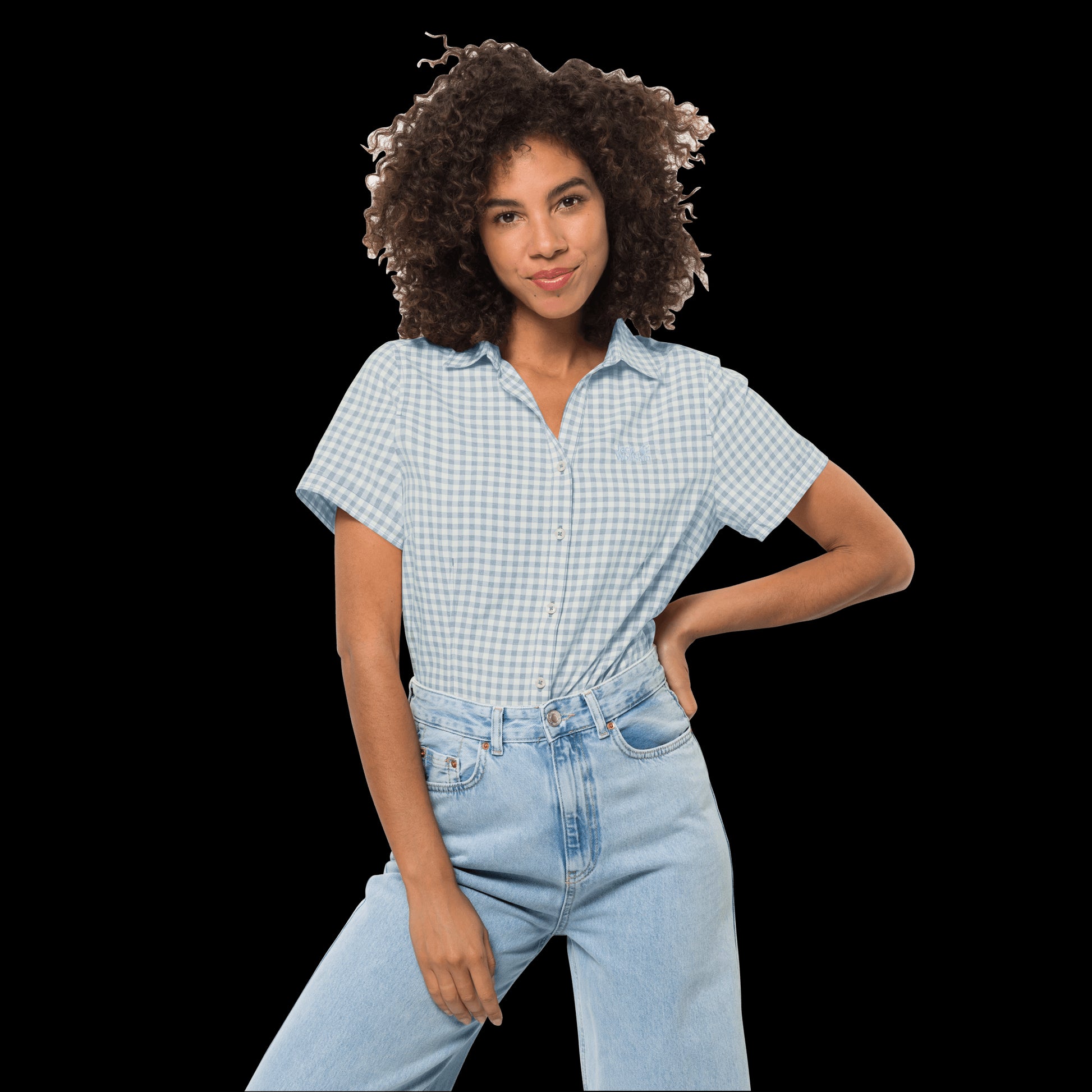 KEPLER SHIRT WOMEN - Blue Fog Checck - S