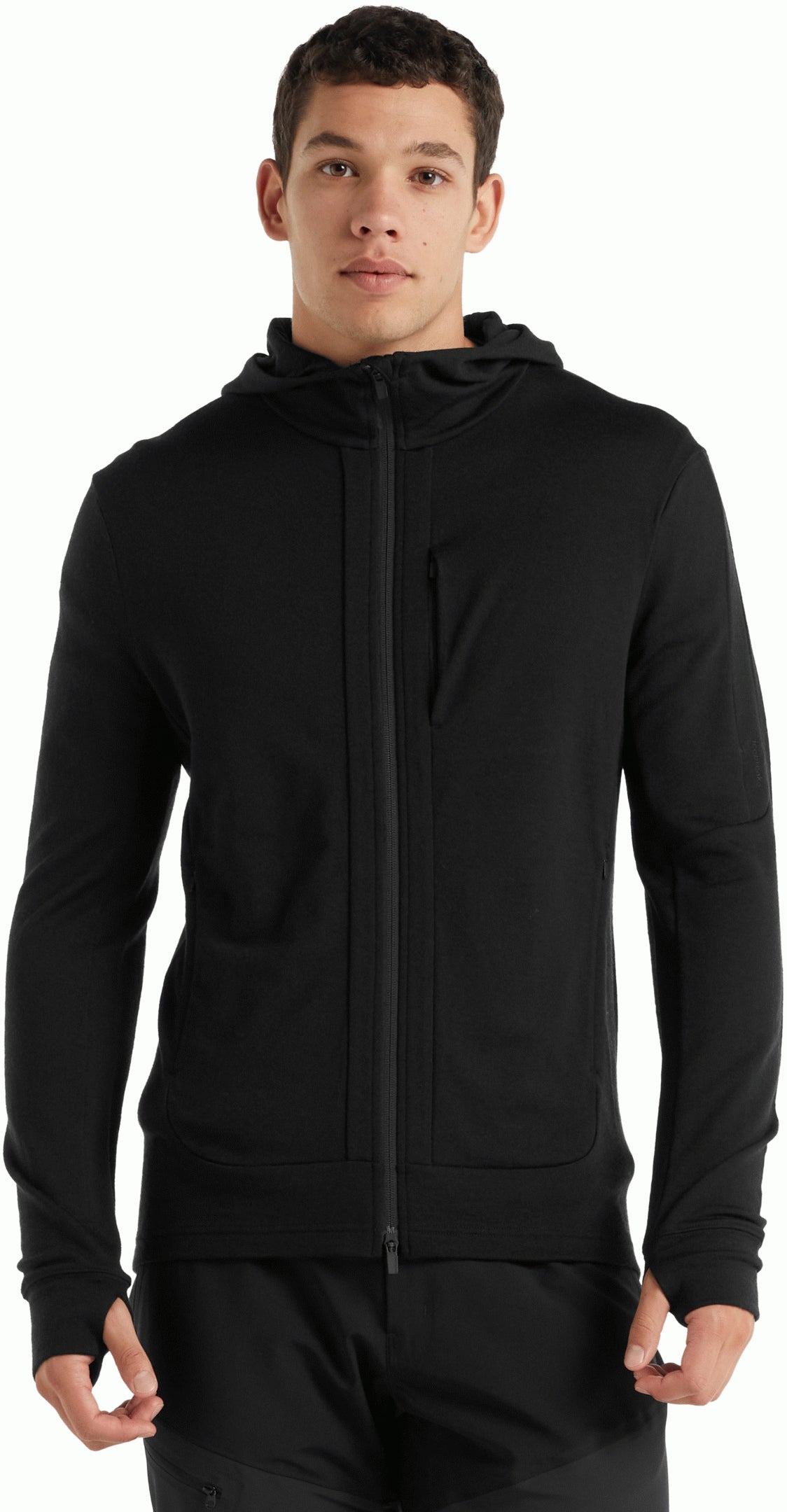 Quantum III LS Zip Hoodie - black - S