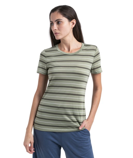 Women Wave SS Tee Stripe Hauptbild