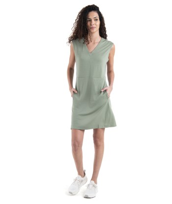 Women Merino 200 Granary Sleeveless V Neck Dress (4)