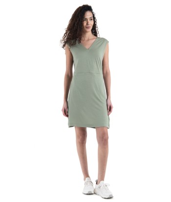 Women Merino 200 Granary Sleeveless V Neck Dress (6)