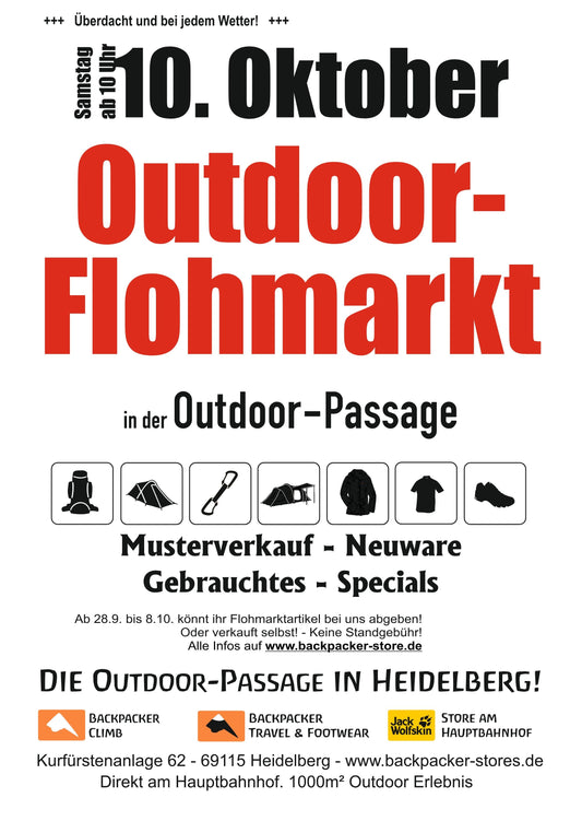Unser großer Outdoor-Flohmarkt am 10. Oktober in Heidelberg