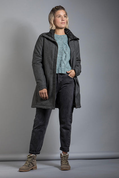 Vejr W's Coat - Pebble Grey - 34 Damen