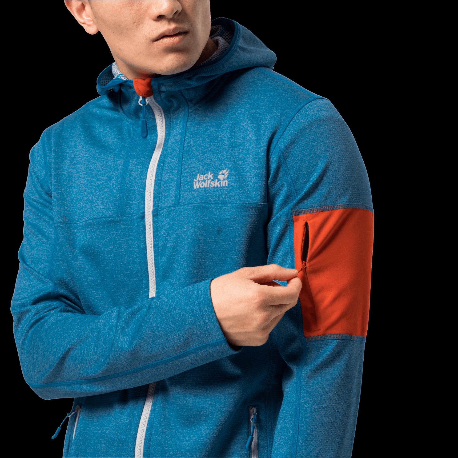 MILFORD HOODED JACKET M - blue pacific - S