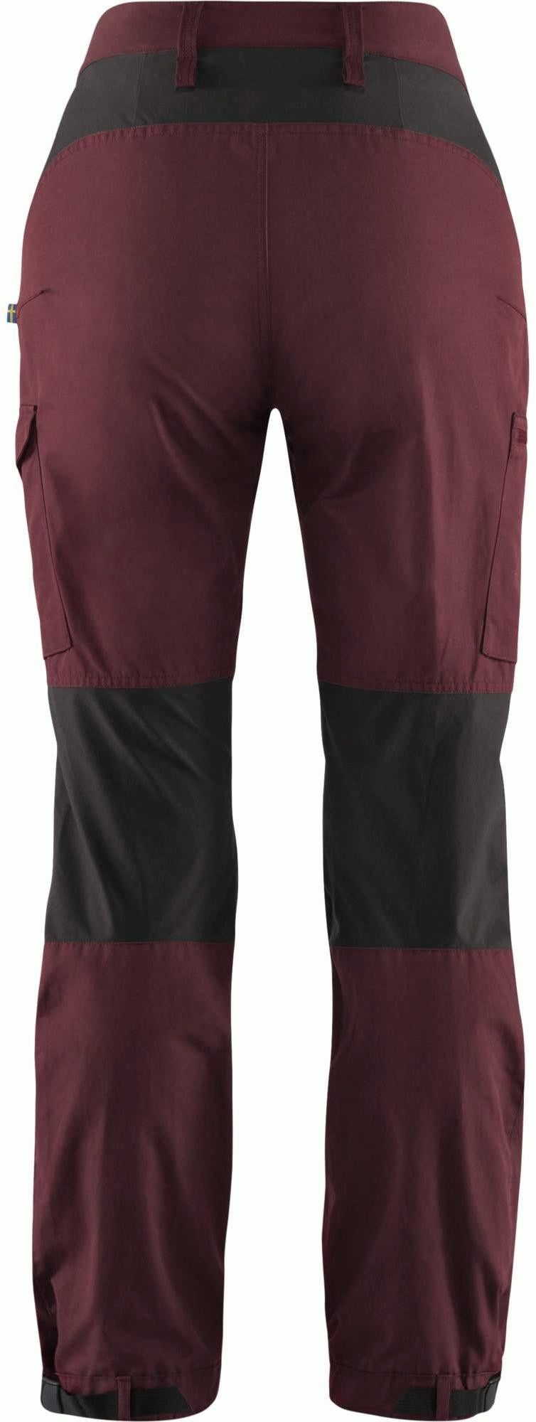 Kaipak Trousers Curved W - dark garnet/ dark grey - 34 Damen