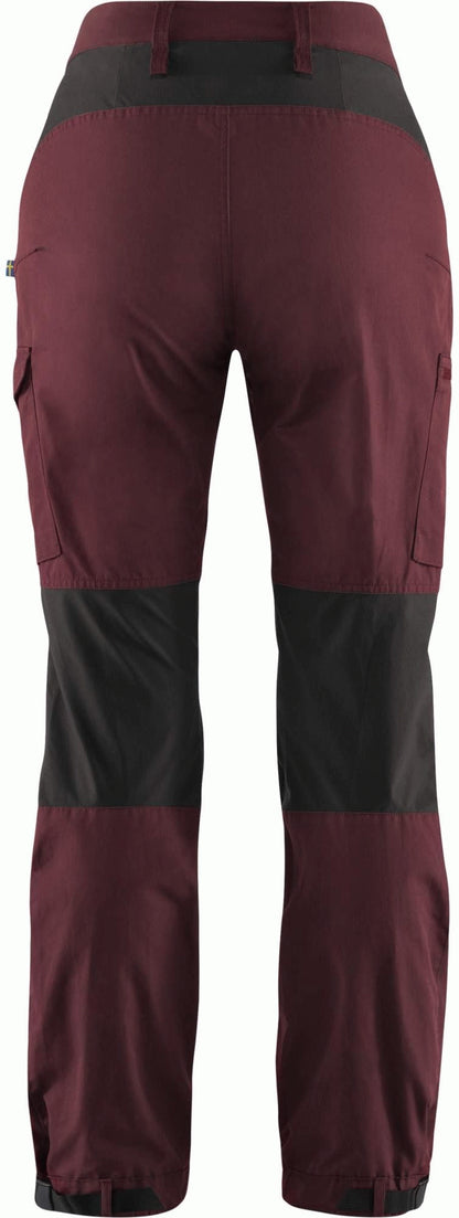 Kaipak Trousers Curved W - dark garnet/ dark grey - 34 Damen
