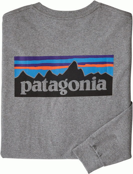 M's Long-Sleeved P-6 Logo Responibili-Tee - Gravel Heather - S
