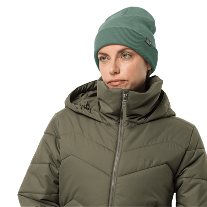 RIB HAT - teal grey - ONE SIZE