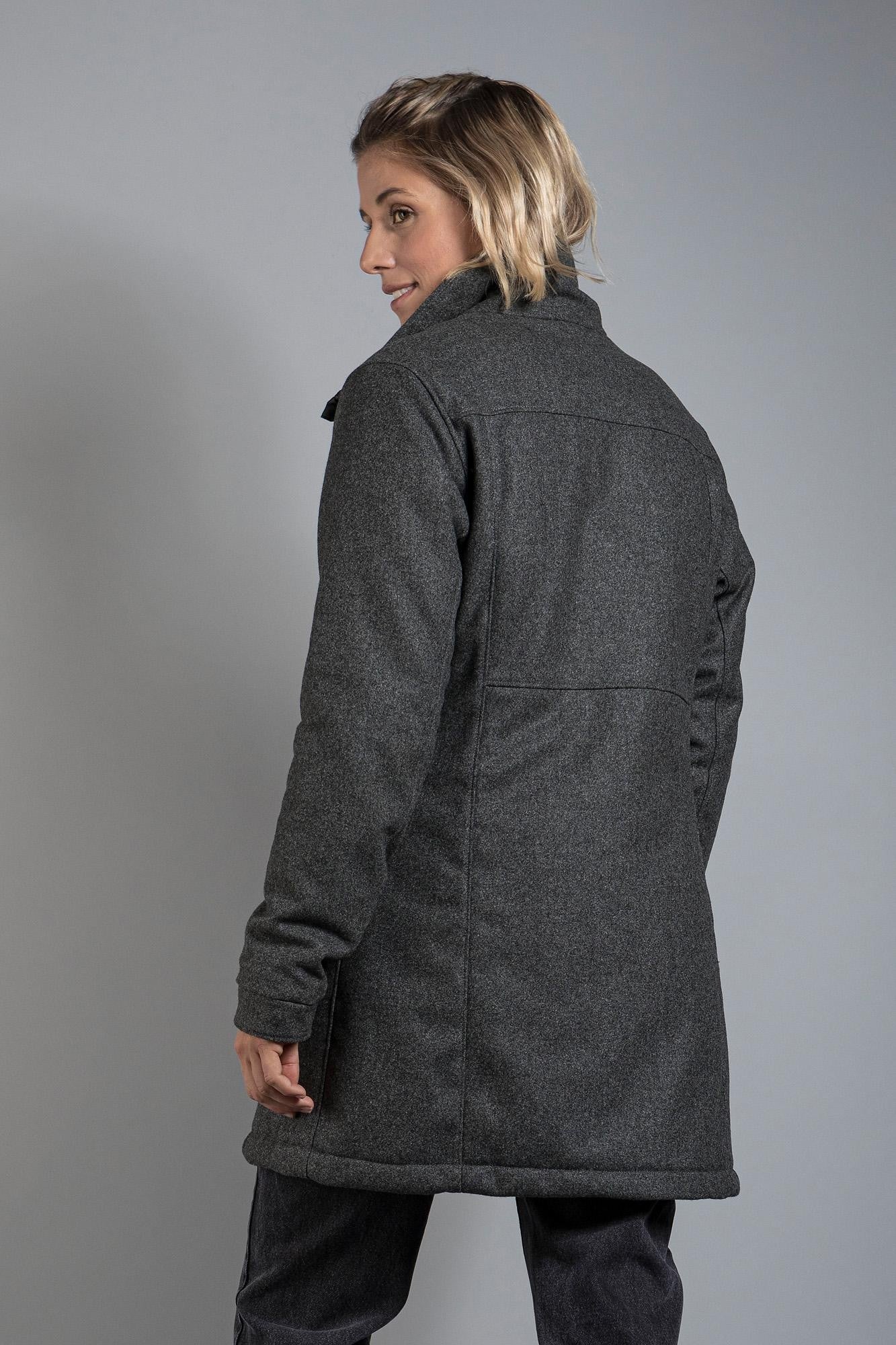 Vejr W's Coat - Pebble Grey - 34 Damen