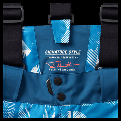BIG SNOW PANTS M - blue pacific all over - 46