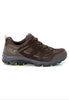 dark brown / lime
