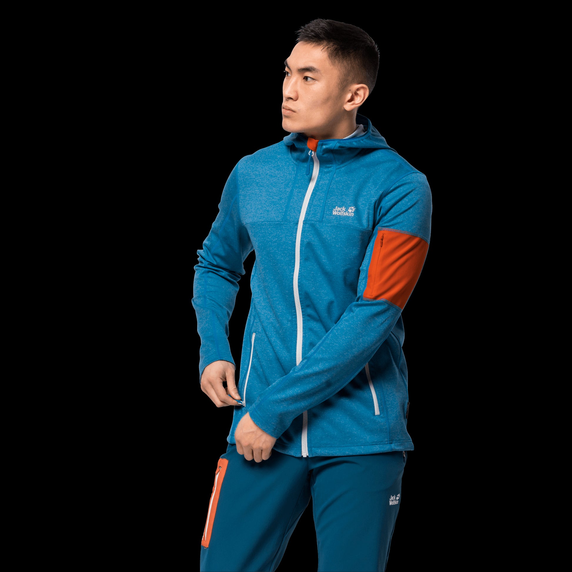 MILFORD HOODED JACKET M - blue pacific - S