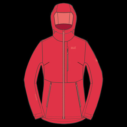 EAGLE PEAK JACKET W - tulip red - S