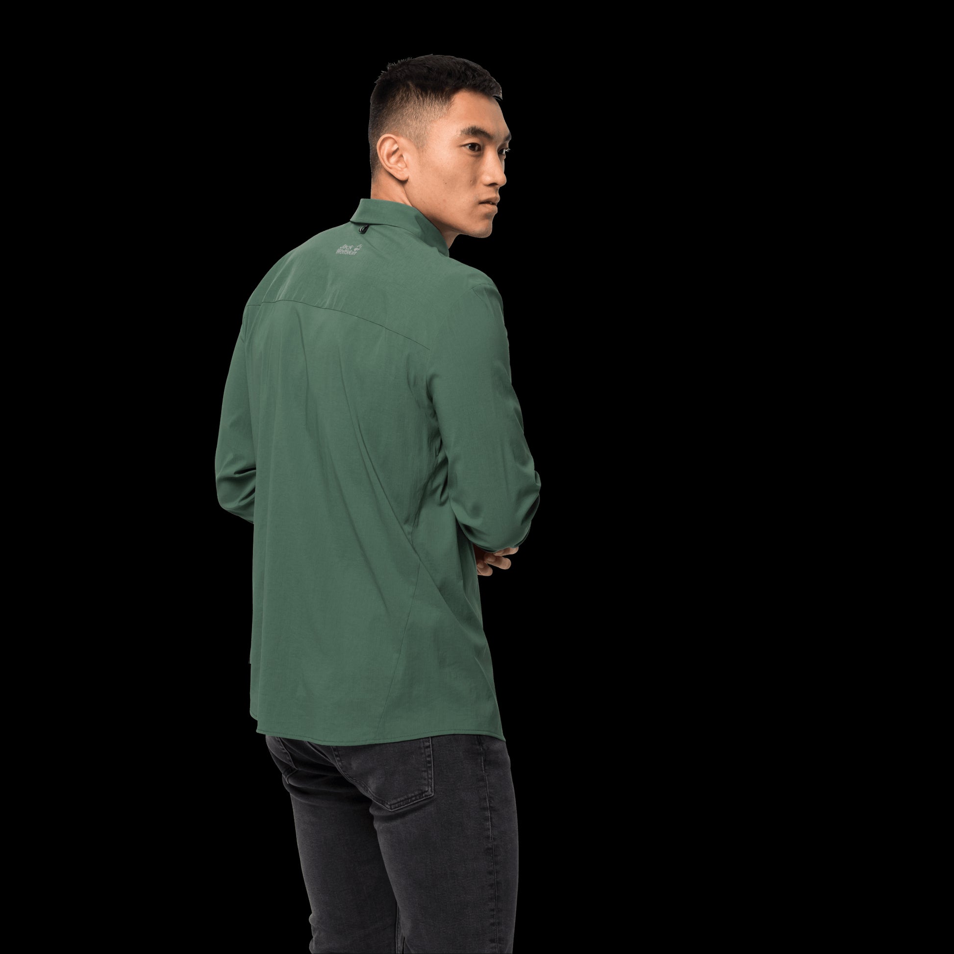 JWP LS SHIRT M - sage - M