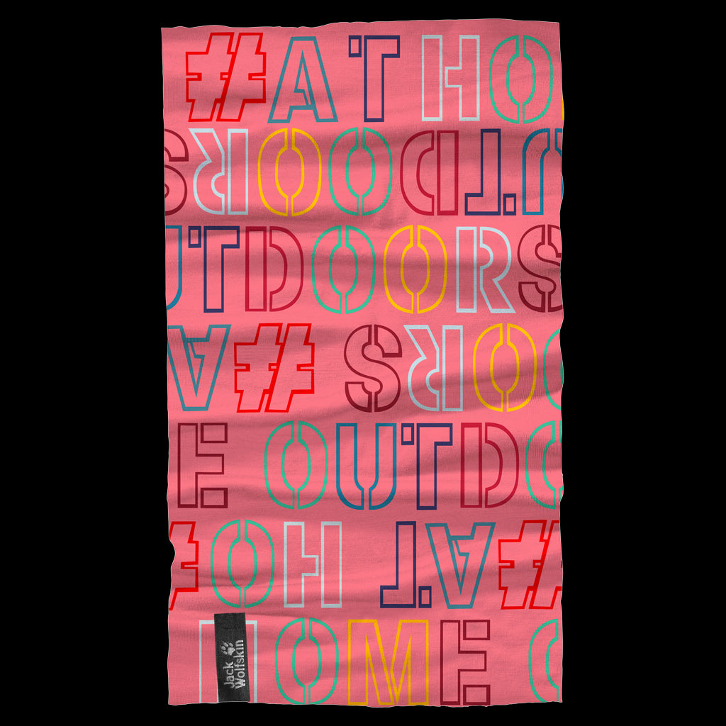 PRINT HEADGEAR KIDS - coral pink all over - ONE SIZE