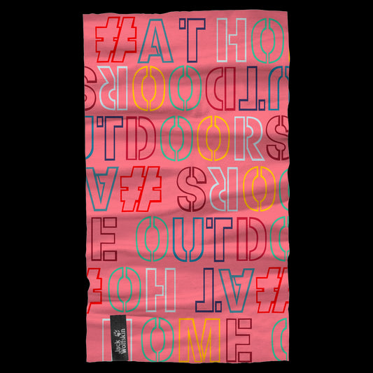 PRINT HEADGEAR KIDS - coral pink all over - ONE SIZE
