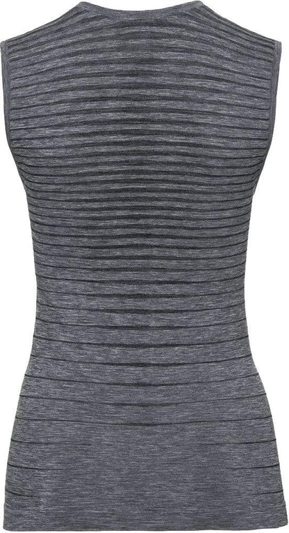 Slim Crew Neck Singlet - grey melange - S