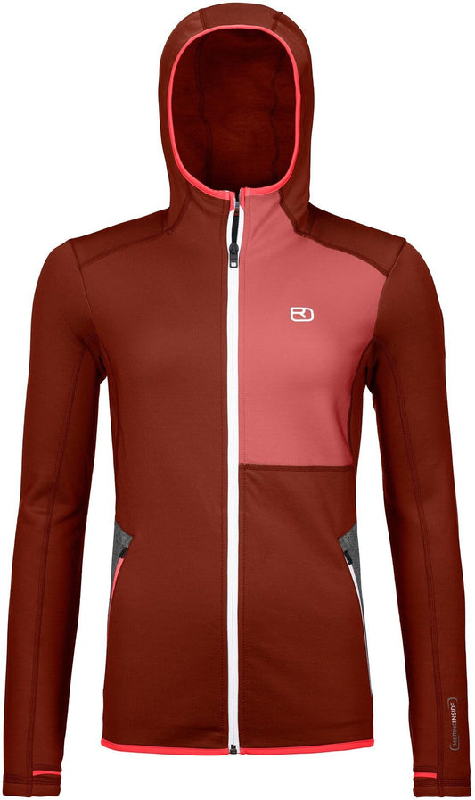 Fleece Hoody W - clay orange - XS