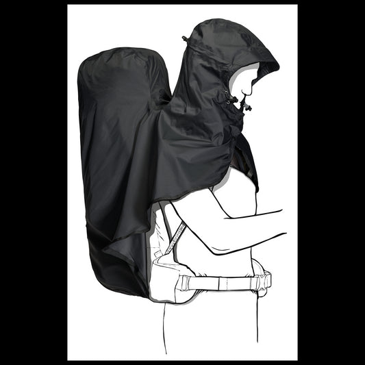 RAINCOVER HOODY 65-85L - phantom - ONE SIZE