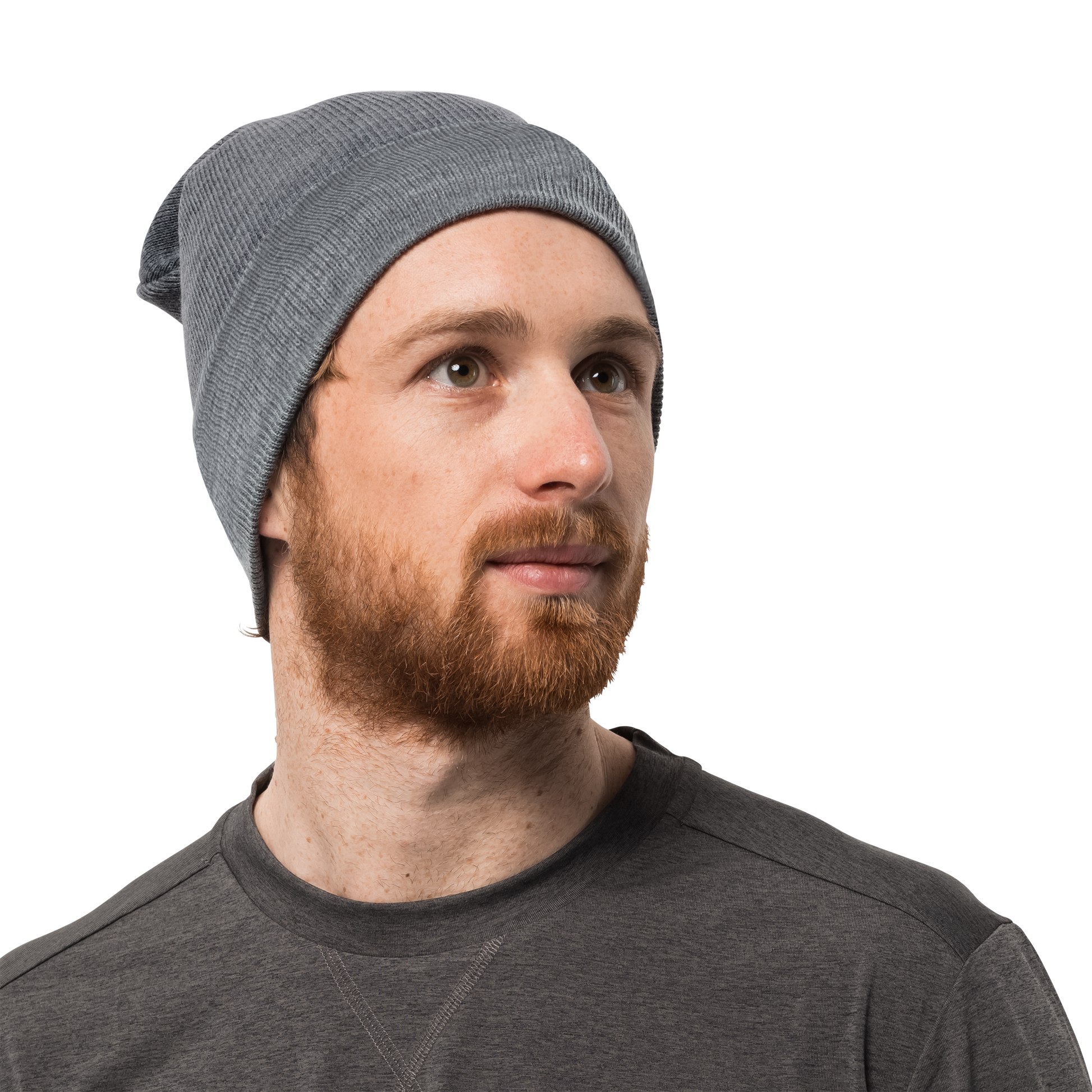 RIB HAT - Grey Heather - ONE SIZE (55-59CM)