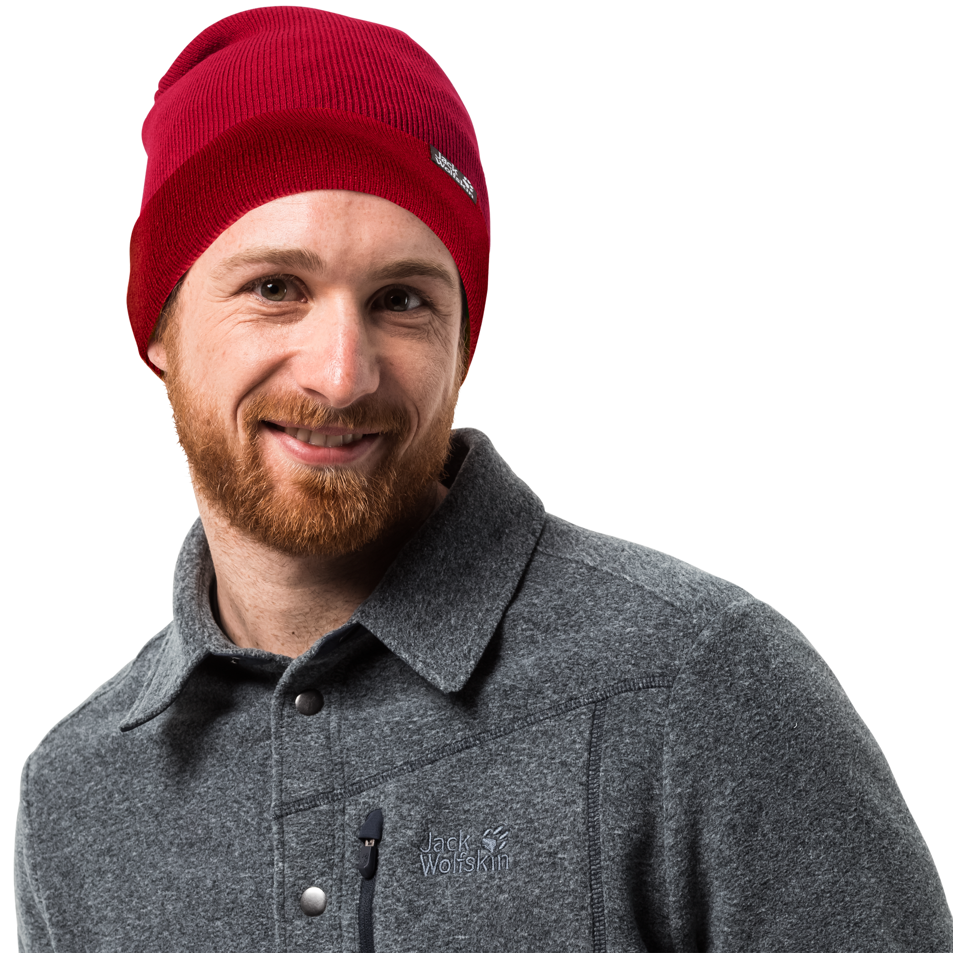 RIB HAT - indian red - ONE SIZE (55-59CM)