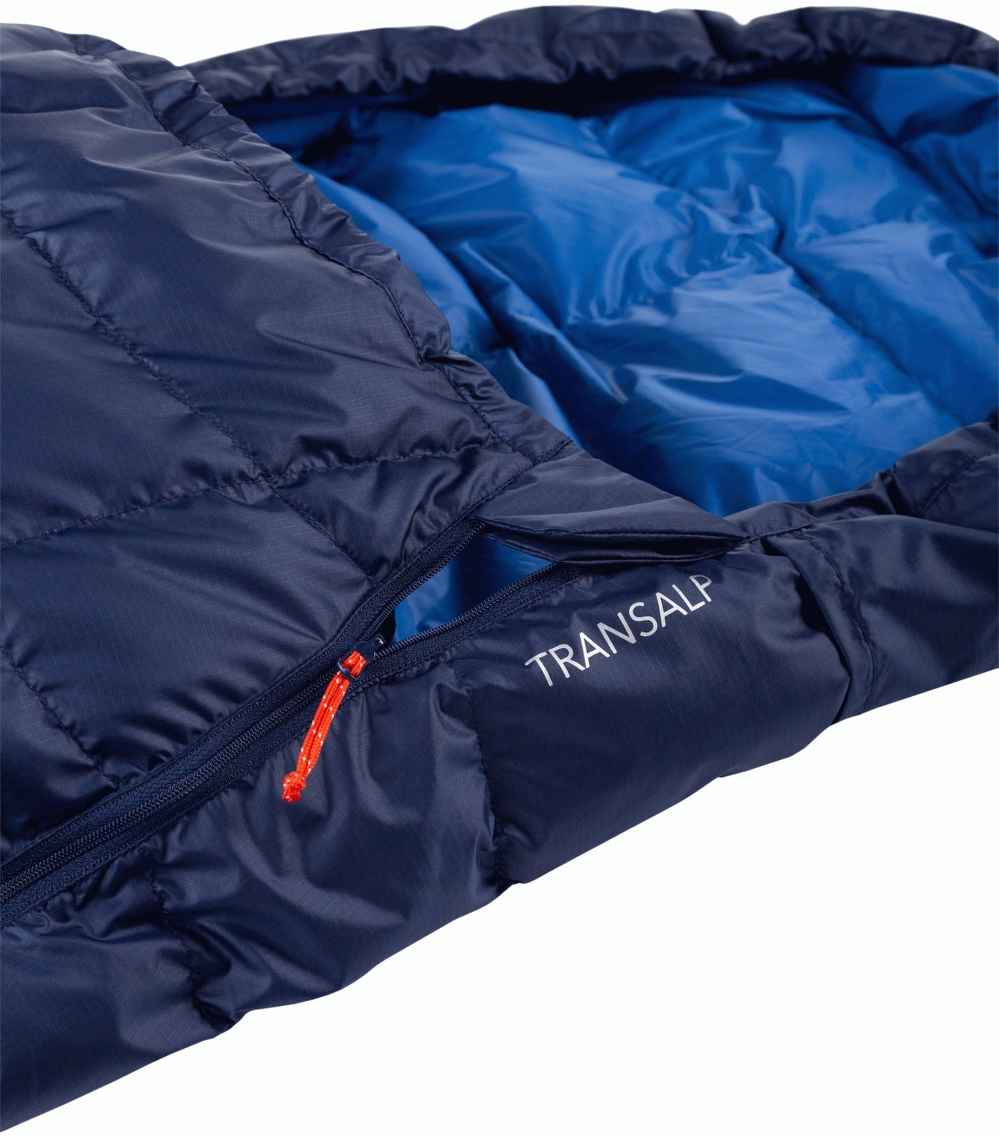 Transalp long - medieval/lapis blue - left zip