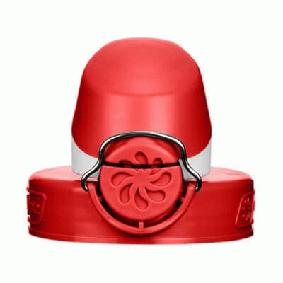 Deckel OTF Flasche - rot-weiß - -