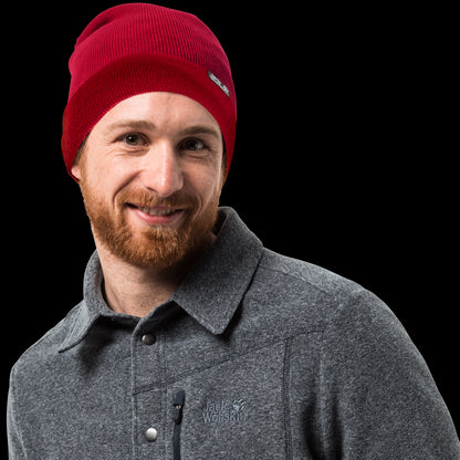 RIB HAT - indian red - ONE SIZE (55-59CM)