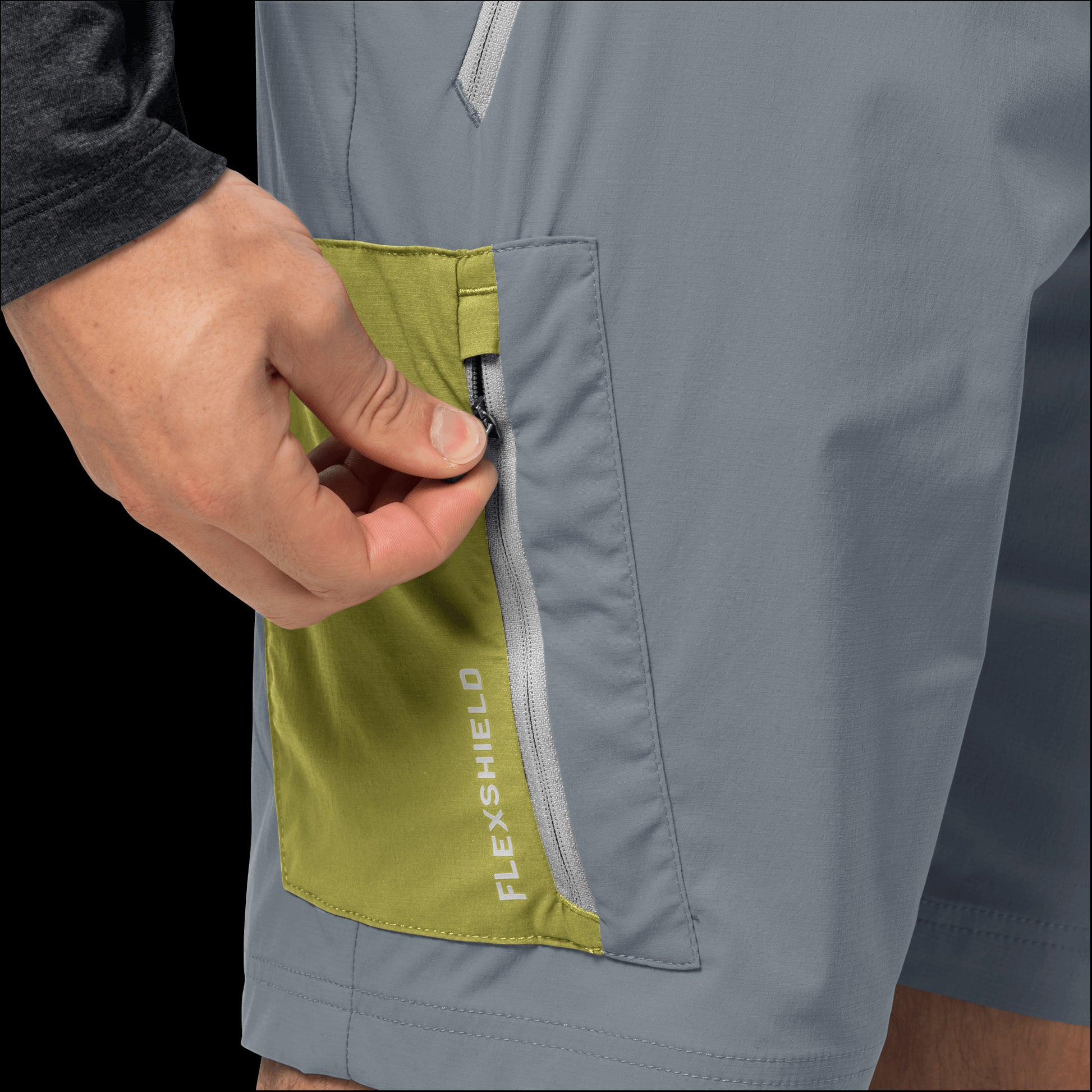 OVERLAND SHORTS M - Storm Grey 6160 - 54
